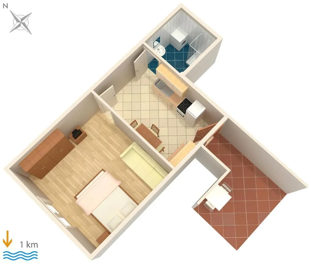 Apartments With A Parking Space Pula - 6985